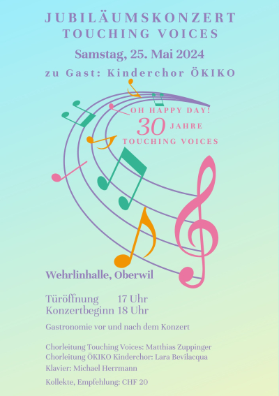 Touching Voices - 30 Jahre Jubiläumskonzert