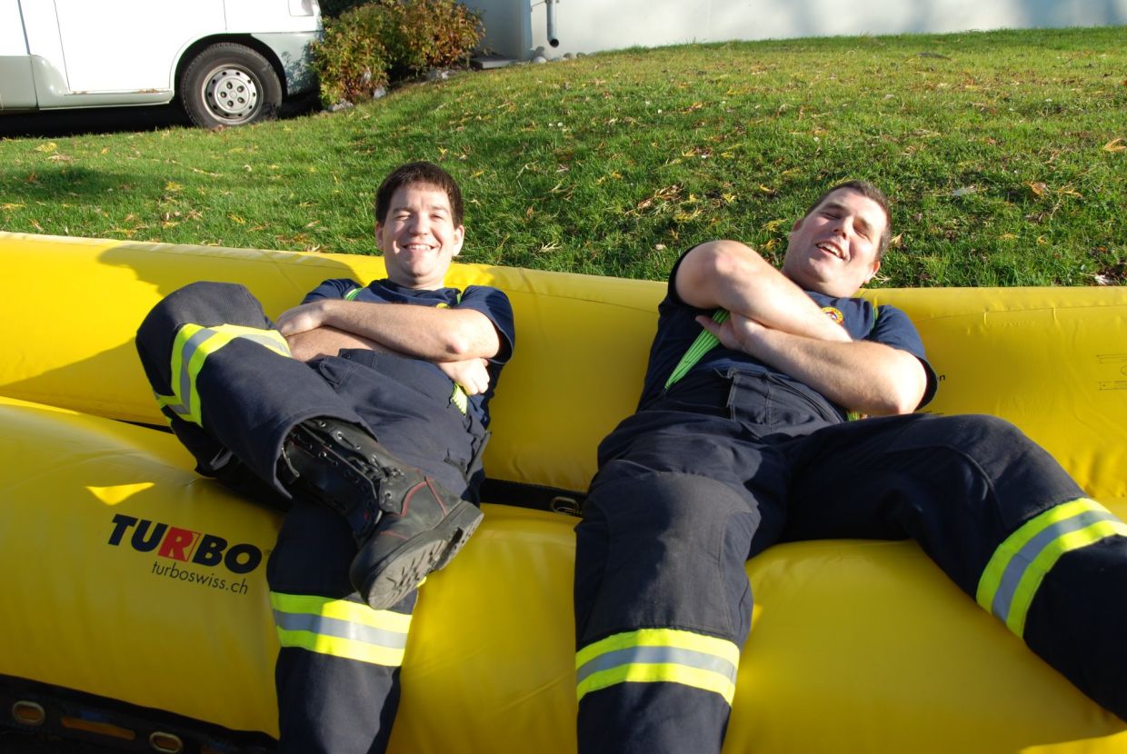 Chillen auf Hochwasserschlauch