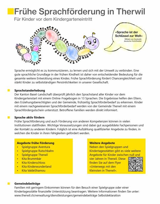 Flyer Frühe Förderung