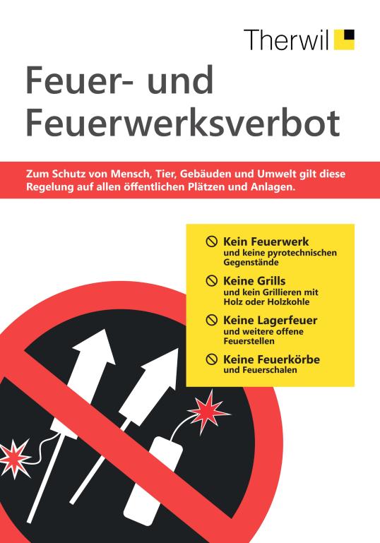 Feuer- und Feuerwerksverbot